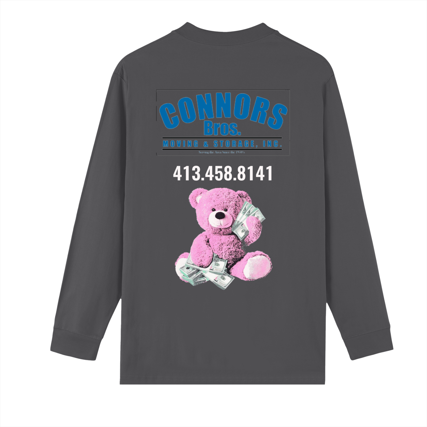 Crew Neck Drop Shoulder Long Sleeve Shirt