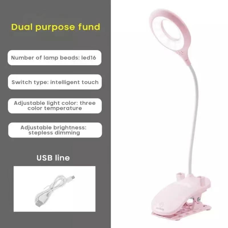 Creative Elephant Animal Led Table Lamp Charging Plug-in Dual-Use Three-Color Temperature Adjustable Learning Table Lamp